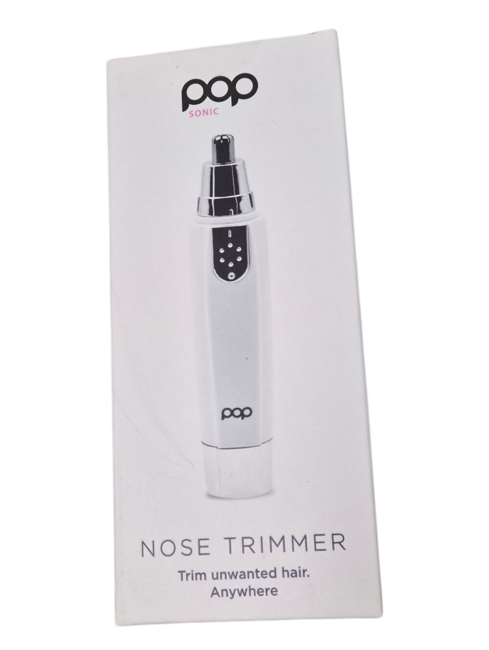 Pop Sonic Nose Trimmer White Personal Grooming Tool NEW Sealed